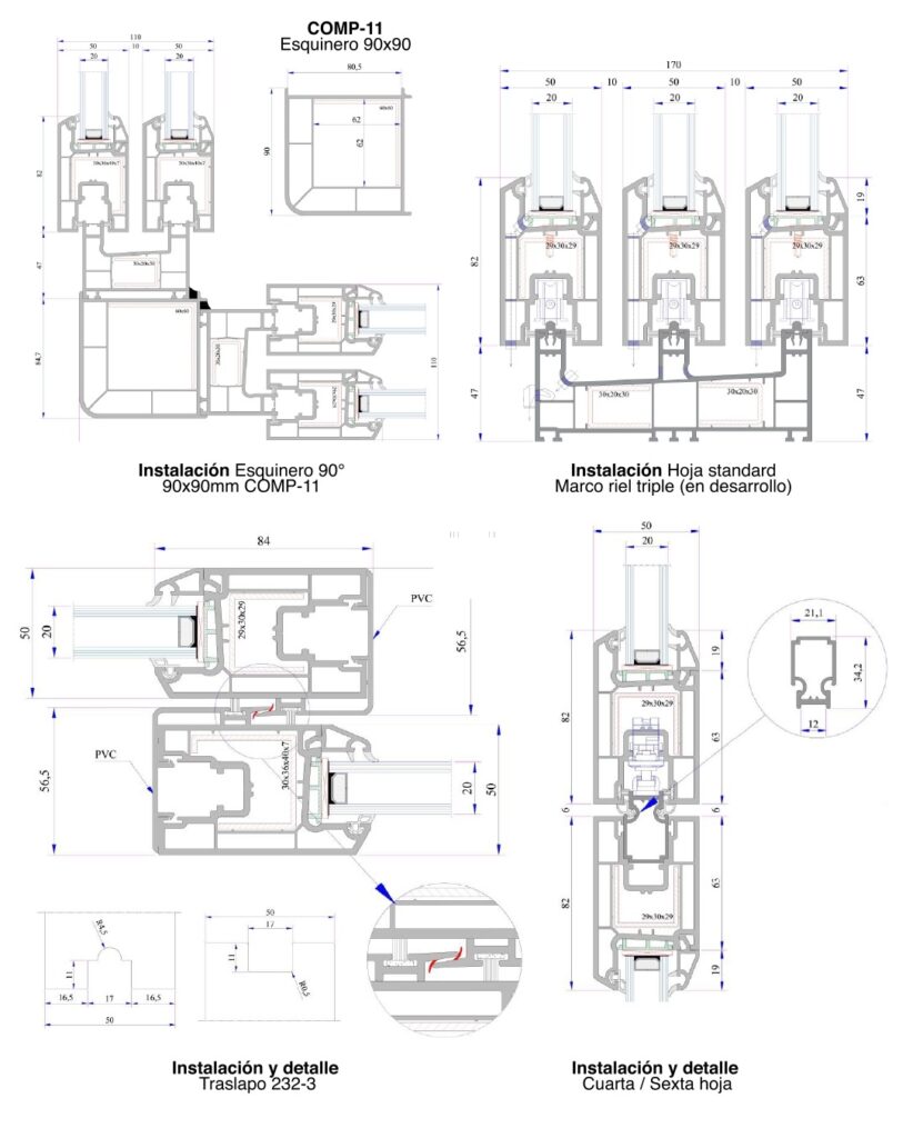75 corredera instalacion